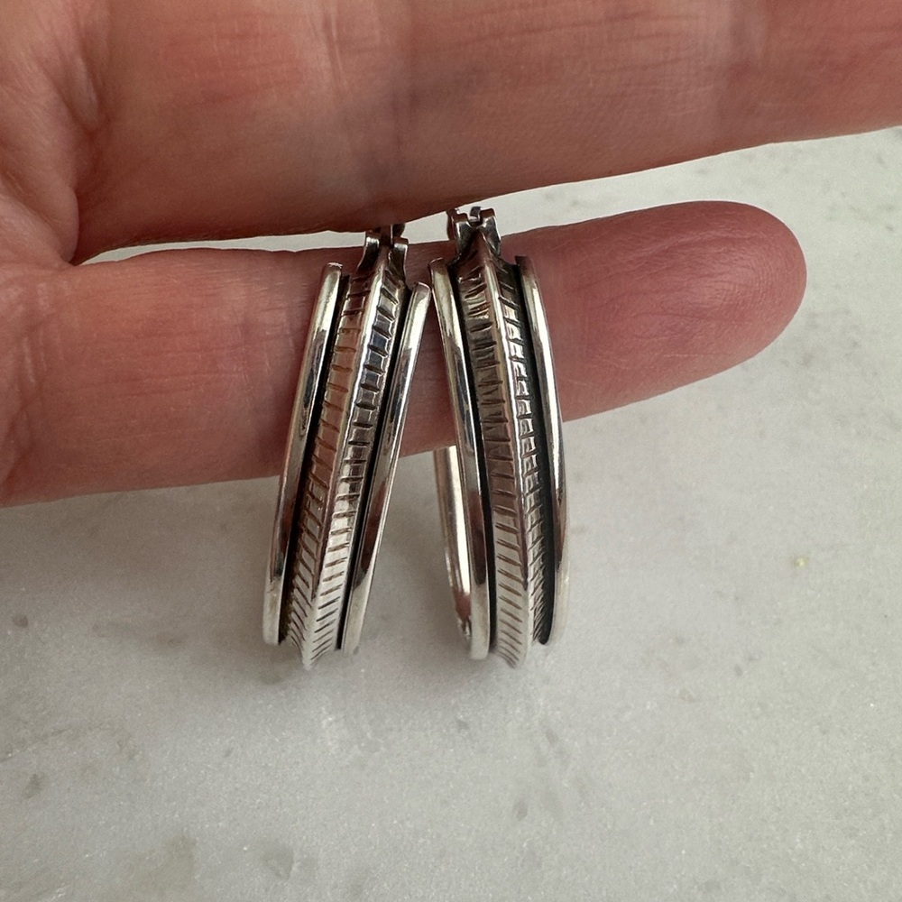 Vintage Hoop earrings handmade Italy